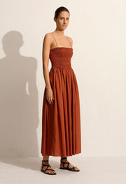 Shirred Bodice Dress - Sienna - Matteau